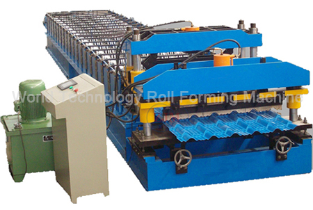 Glazed Steel Tile Roll Forming Machine World Technology Machinery Glazed Steel Tile Roll Forming Mill